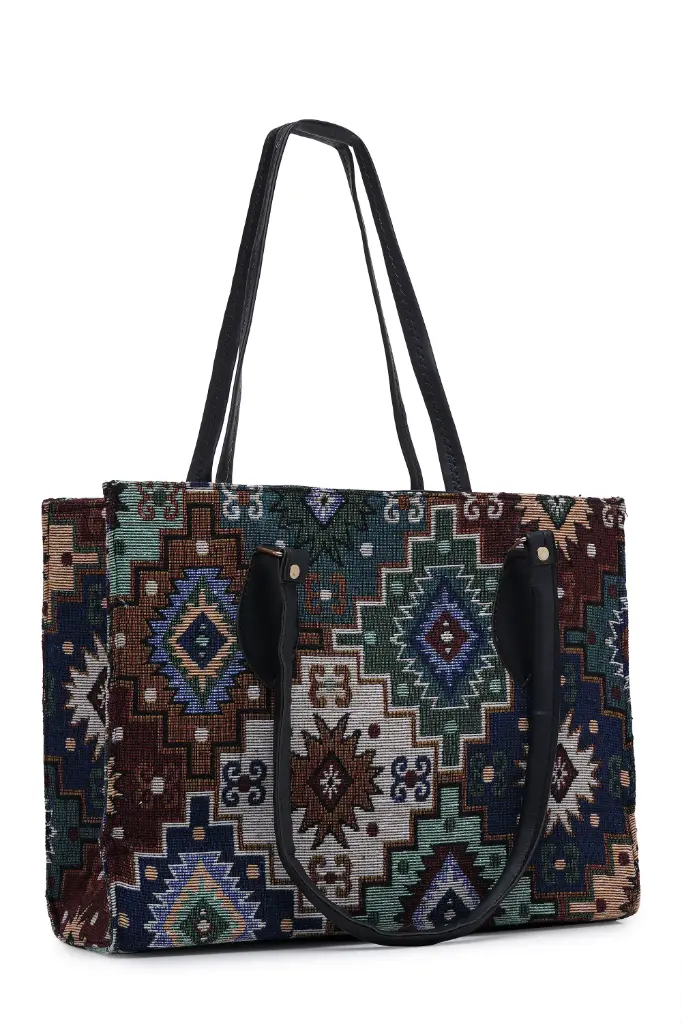 🎒 Boho Tapestry Tote Bag